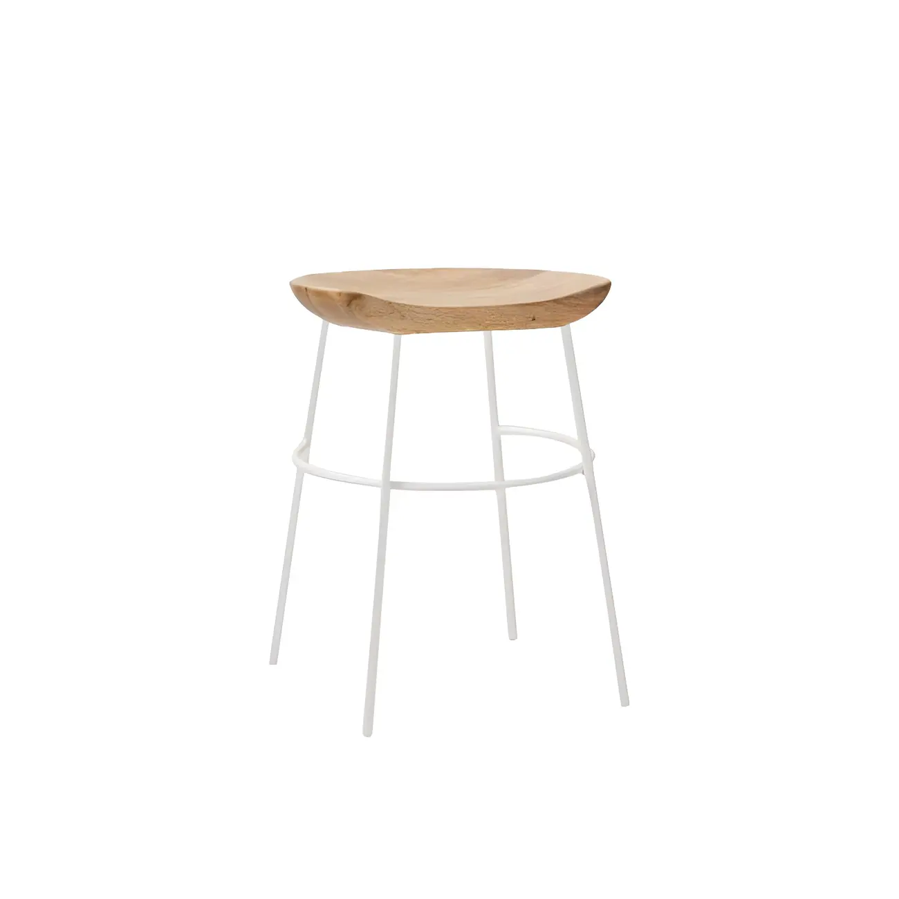 Modern Solid Wood Counter Height Bar Stools