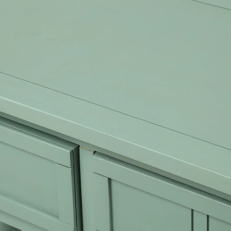 Daisy Series Console Table Traditional Design with Two Drawers and Bottom Shelf Acacia Mangium