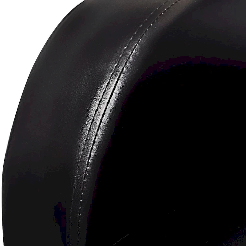 vidaXL 3-Seater Home Theater Recliner Sofa Black Faux Leather - 89.4  x 33.5  x 40.6