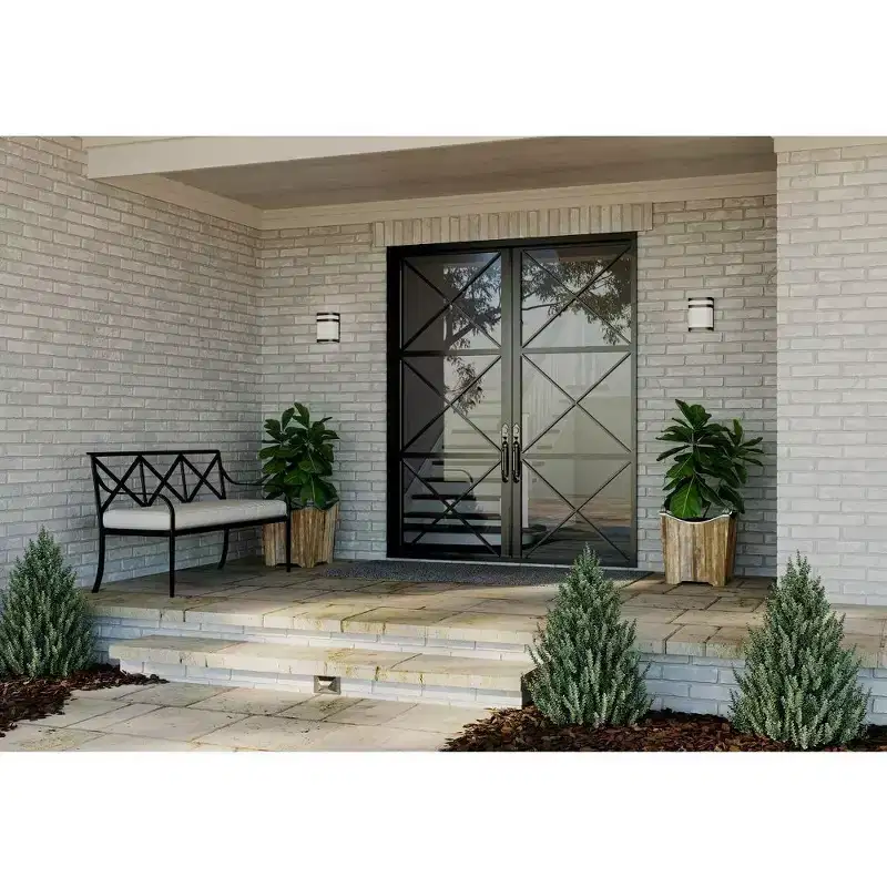 Progress Lighting Valera 1-Light LED Wall Lantern, Brushed Nickel, Matte White Acrylic Shade