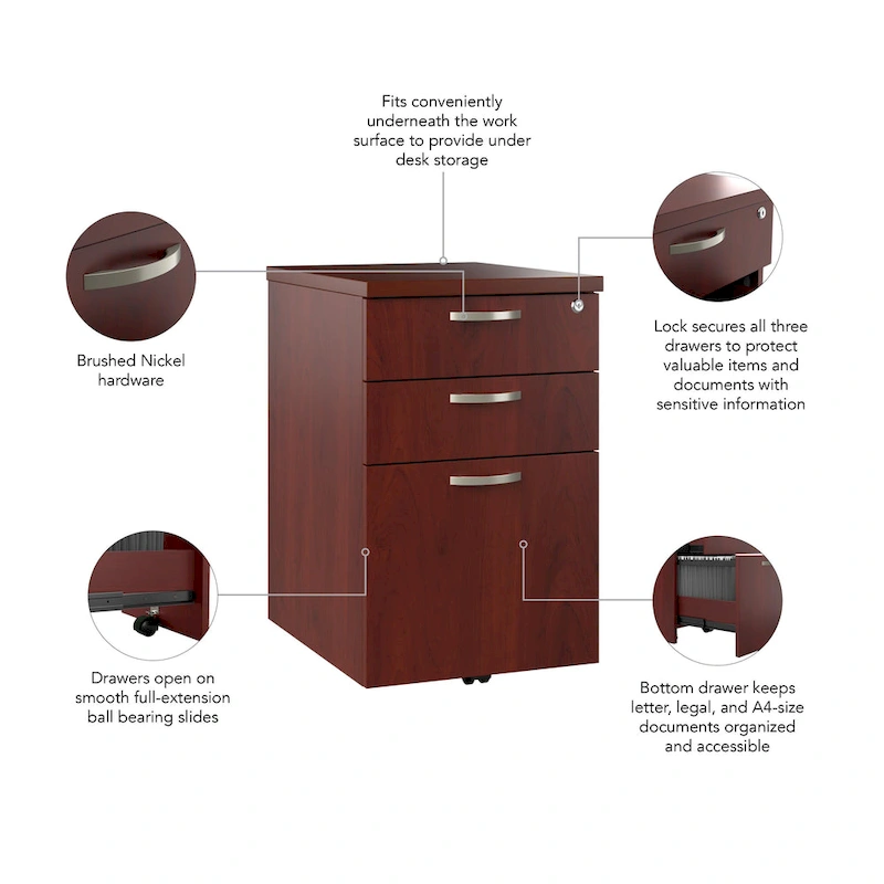 Office in an Hour Mobile File Cabinet by Bush Business Furniture