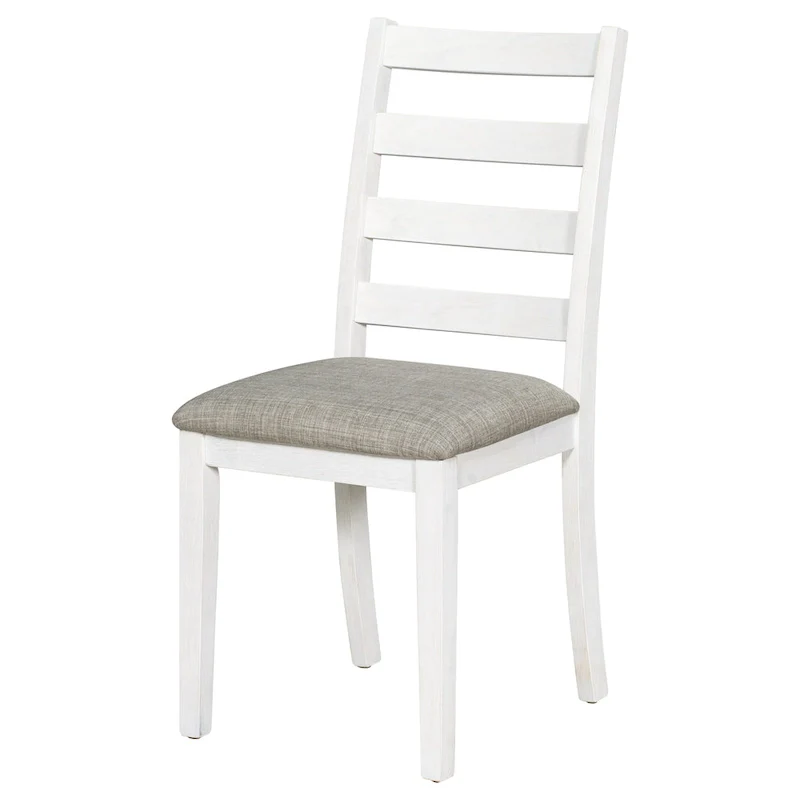 Rustic Style 6-Piece Dining Room Table Set with 4 Upholstered Chairs & a Bench