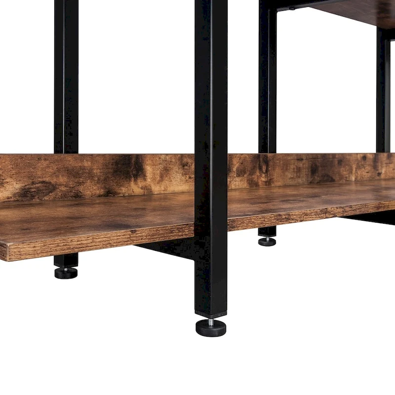 5 Tier Bookcase Home Office Open Bookshelf