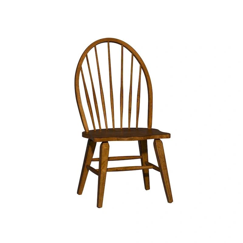 The Gray Barn Hearthstone Ridge Tobacco Windsor Back Side Chair (Set of 2)