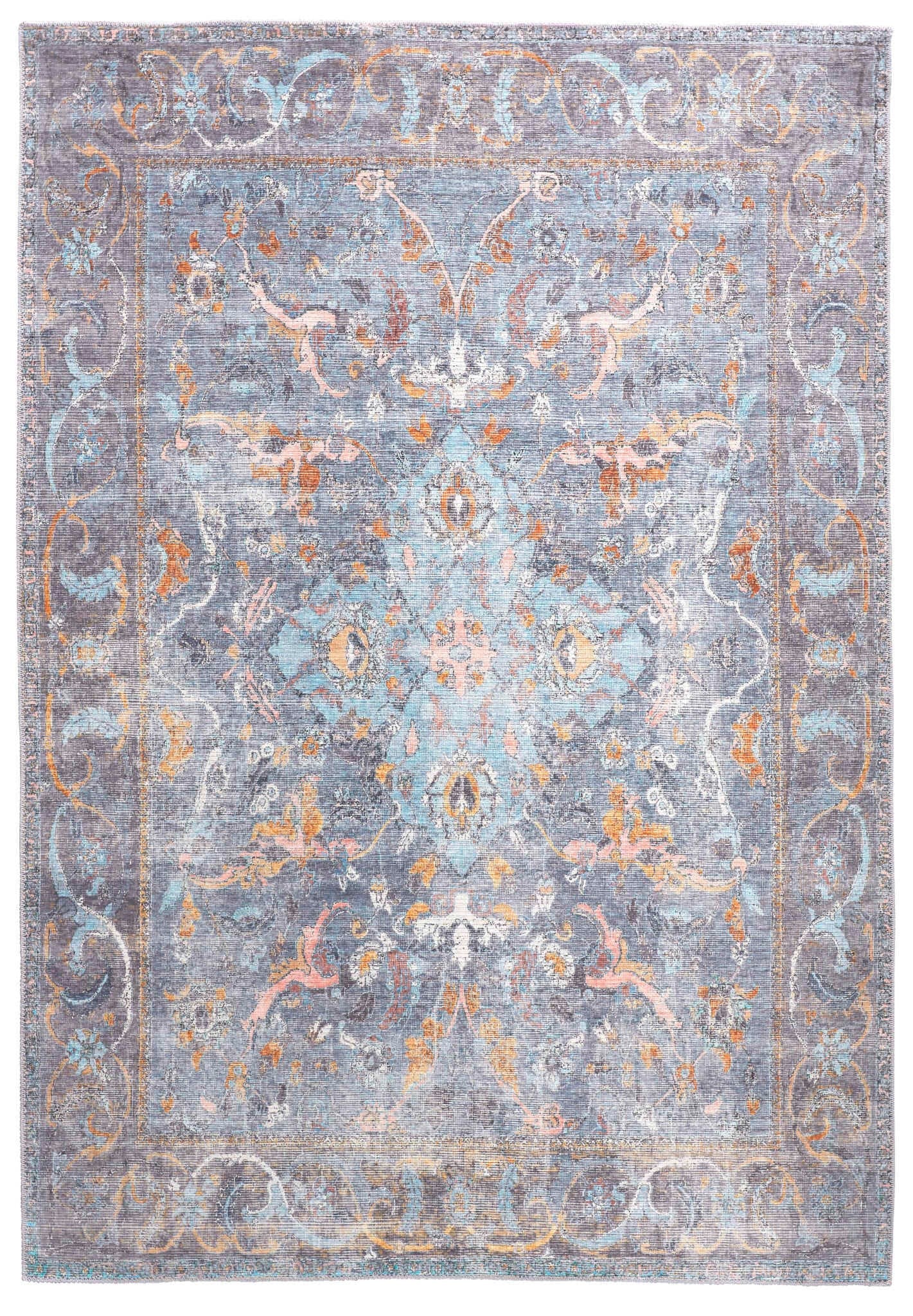 Percy Blue Multi Rug