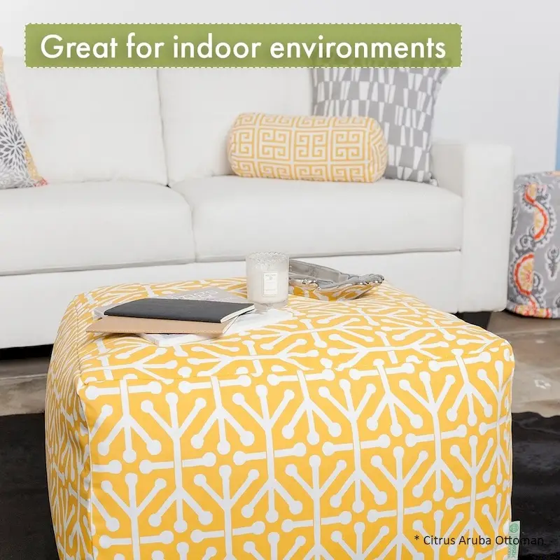 Velvet Pouf Ottoman – Round Footrest & Extra Seating