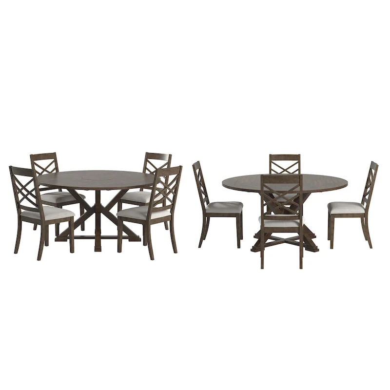 Sylvestra Espresso Finish Dining Set