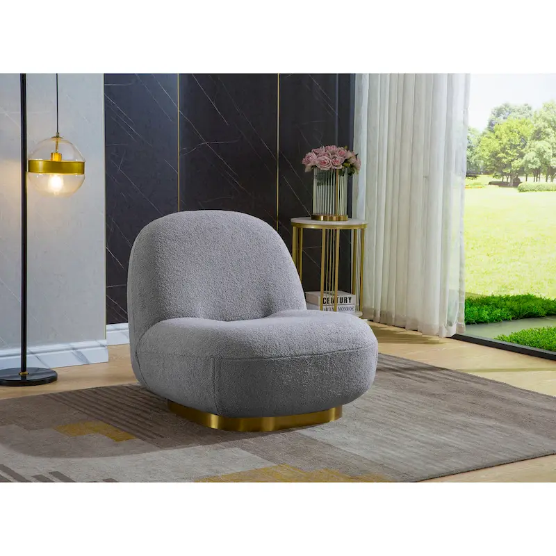 Modern Velvet Swivel Accent Chair
