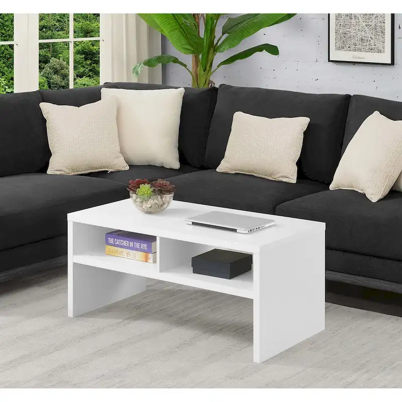 Convenience Concepts Northfield Admiral Deluxe Coffee Table with Shelves