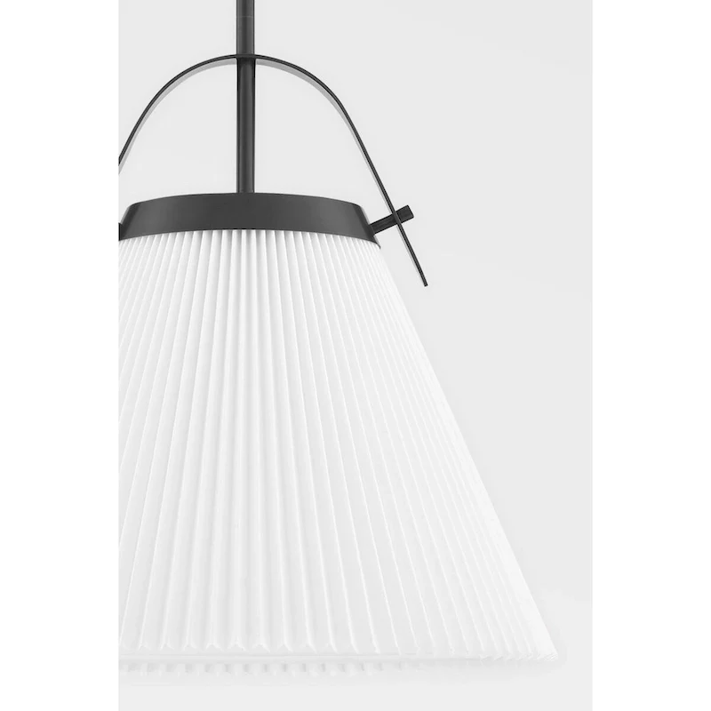 Aldridge 1-Light Small Pendant with Off White Shade