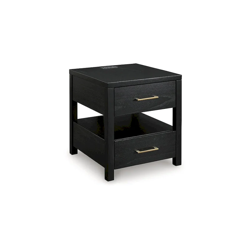 Winbardi Black End Table - 22W x 24D x 24H