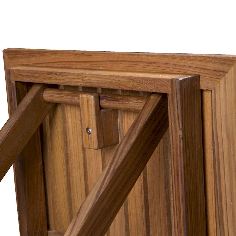 Teak Folding Slat Table