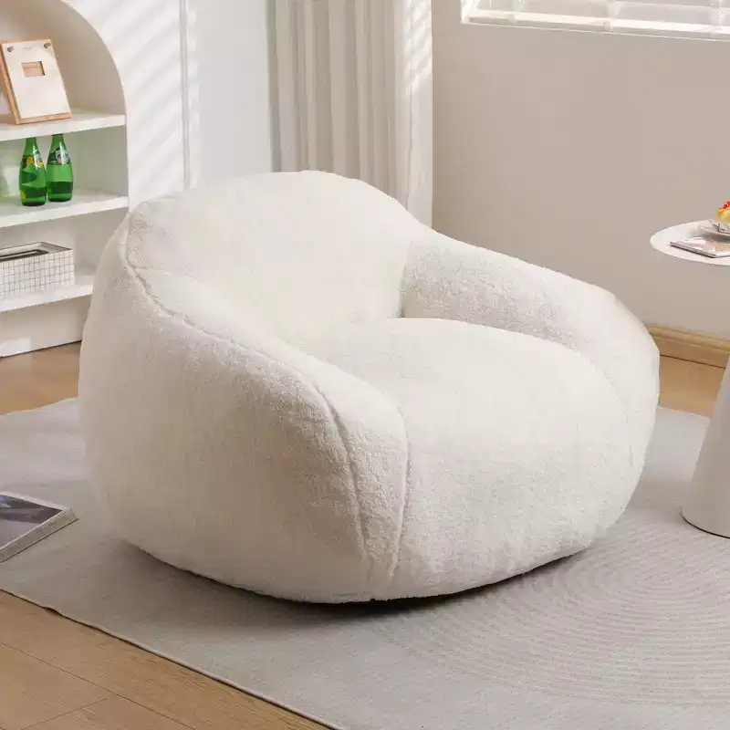 MAYEERTY Giant Bean Bag Sofa for Adults Spacious with Armrests Memory Foam Filler Living Room Bedroom