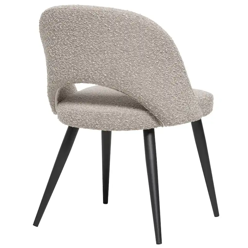 Coco Mid-Century Modern French Boucle Upholstered Dining Chair