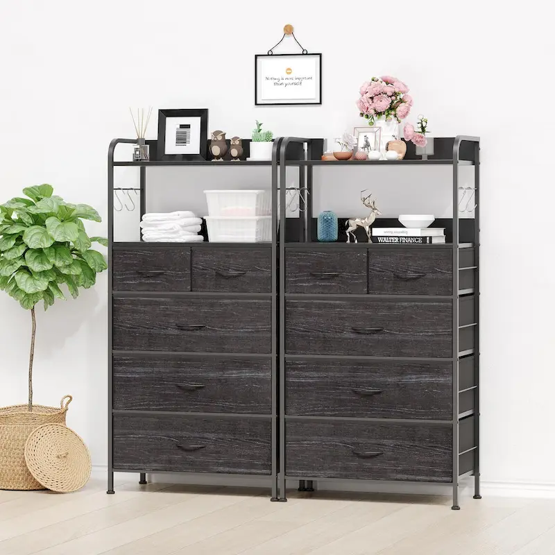 5 Drawers Dresser for Bedroom with Shelf