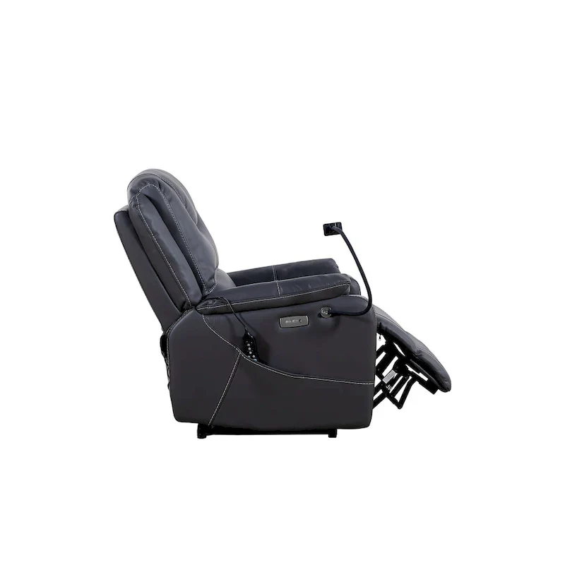 Bonded Leather Zero Gravity Power Recliner with Massage and Heating