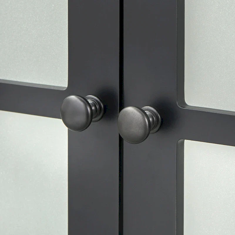 Simple Living Hampshire Frosted Glass Farmhouse Buffet/Sideboard