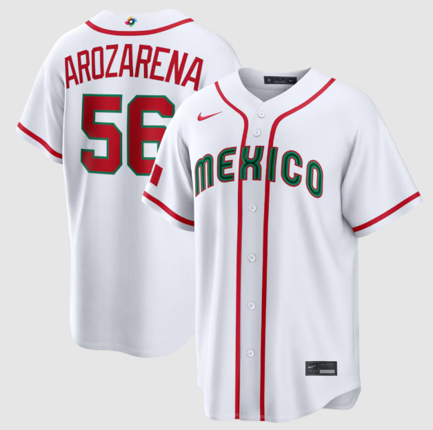 Mexico Baseball Randy Arozarena White 2026 World Baseball Classic Home Stadium Jersey