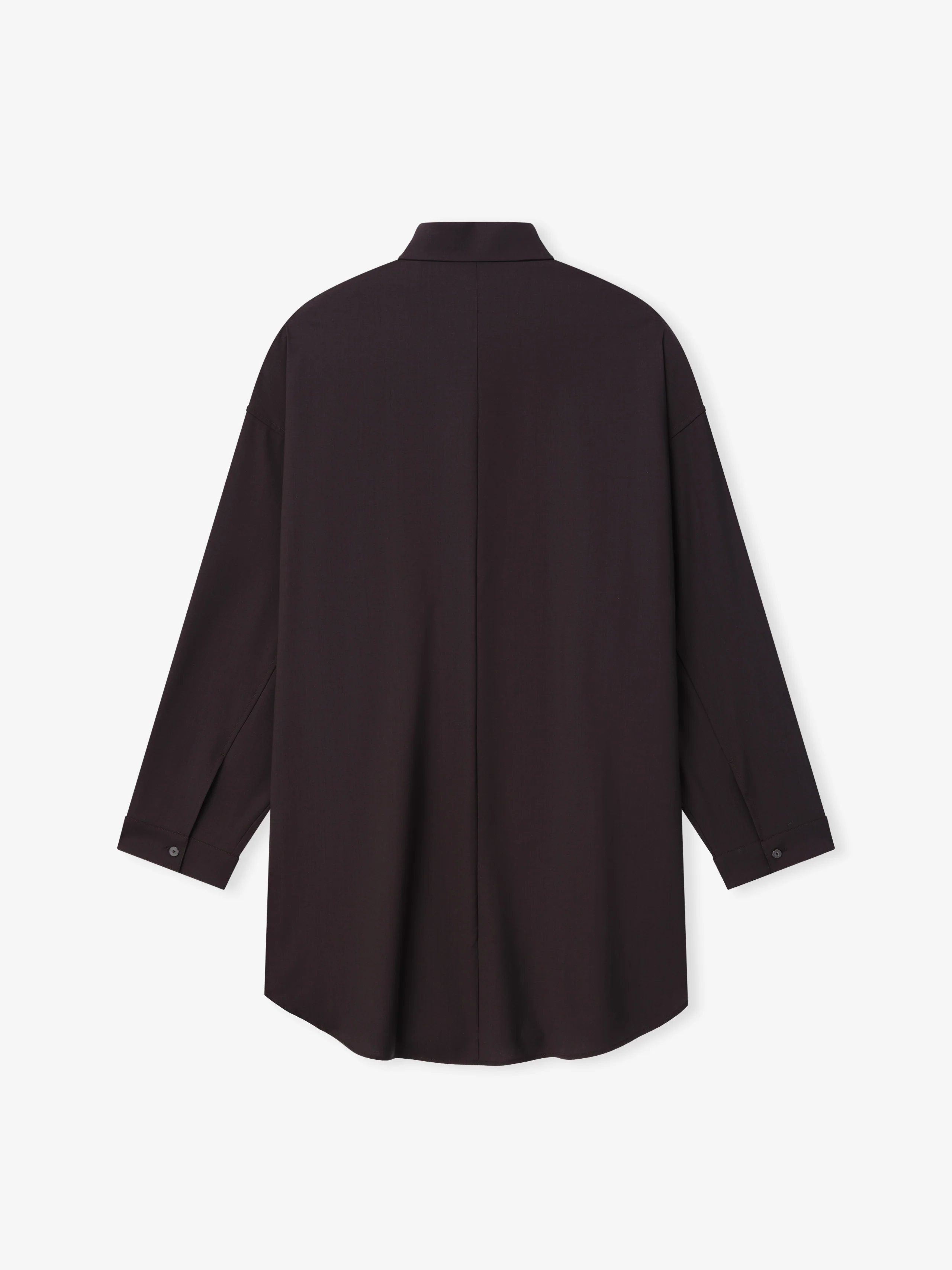 Womens Easy Care Wool Relaxed Shirt