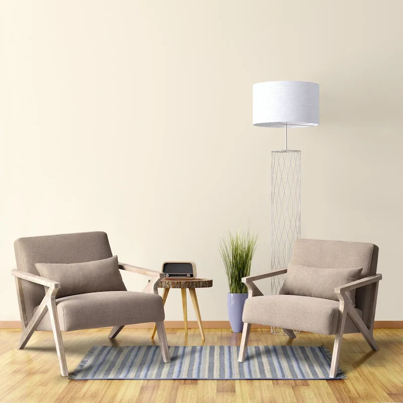 Accent Armchair Solid Hardwood Upholstered