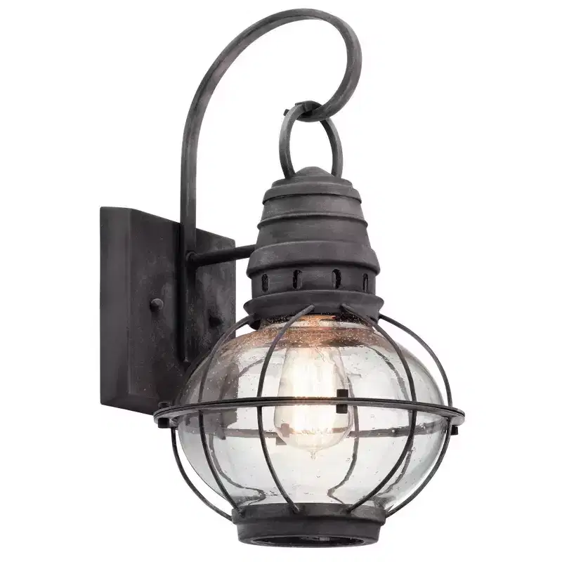 Kichler Lighting Bridge Point 1 - Light Wall Light in Weathered Zinc