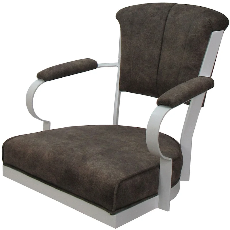 Miami Swivel Metal Caster Chair on Reading Base - 18 High Seat
