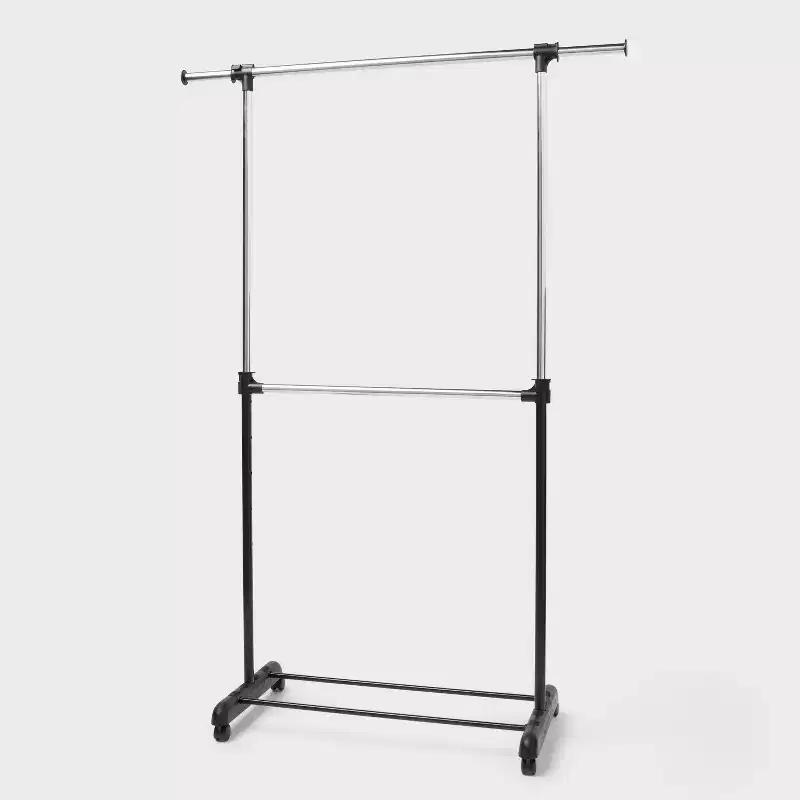 Adjustable Double Rod Garment Rack - Brightroom™