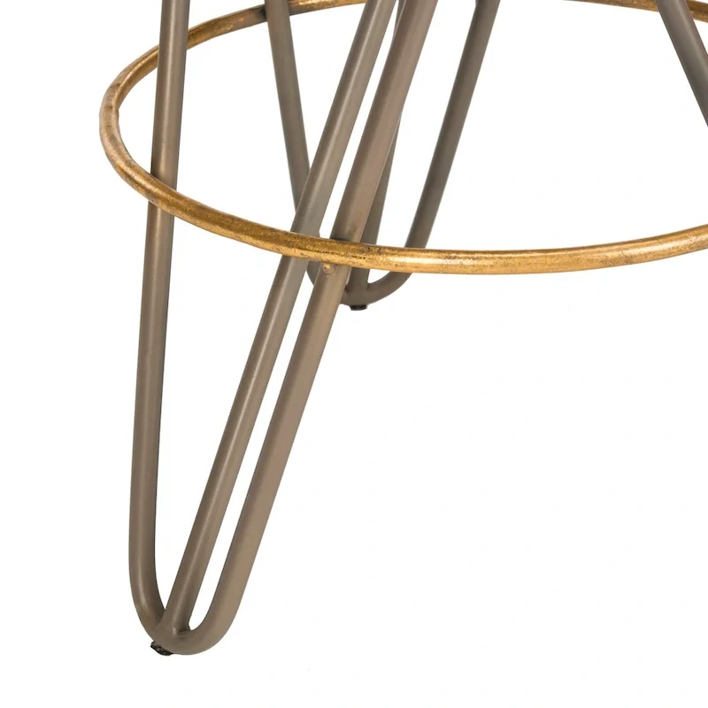 SAFAVIEH Elissa 30 Inch Gold Leaf Bar Stool - 18 x 18 x 30 - 18Wx18Dx30H