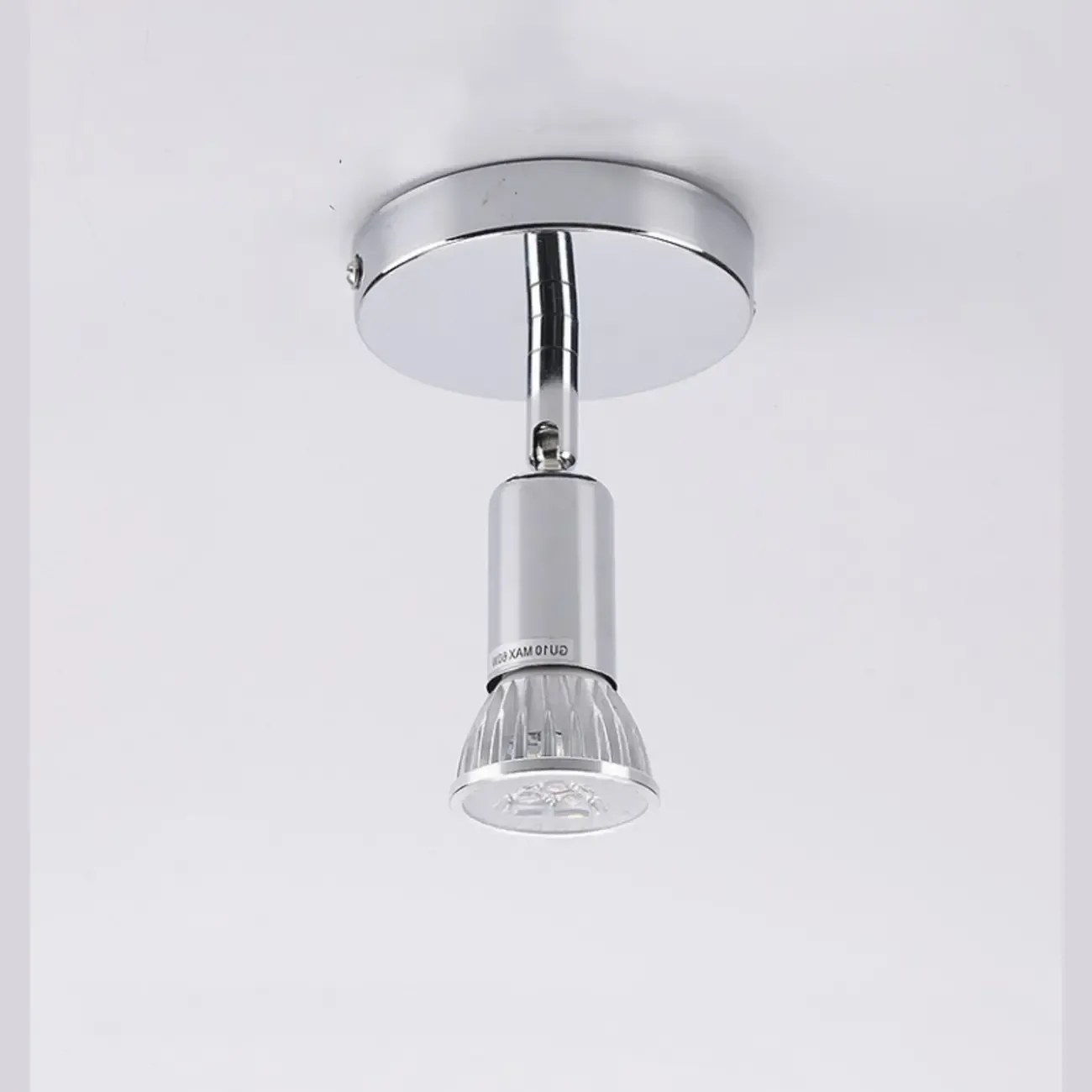 Adjustable Modern Chrome Semi Flush Mount Ceiling Track Light