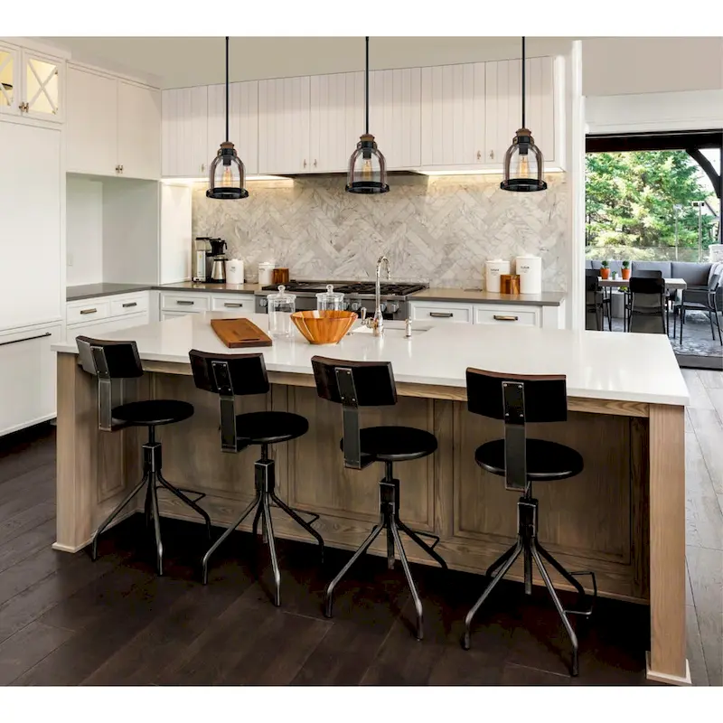 Westinghouse Lighting Cindy One-Light Indoor Mini Pendant, Oil Rubbed Bronze Finish with Barnwood Accents and Clear Seeded Glass