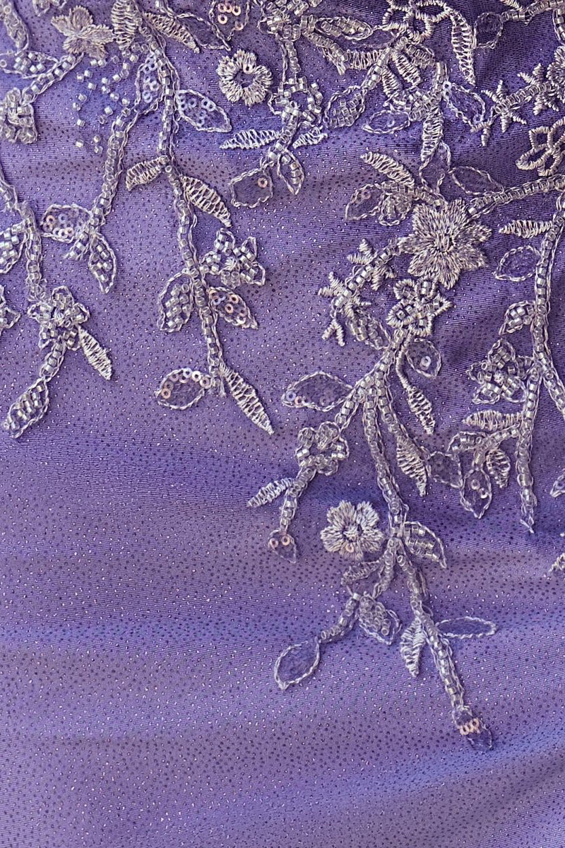 Charming Mermaid V Neck Sage Green Slit Prom Dresses with Appliques