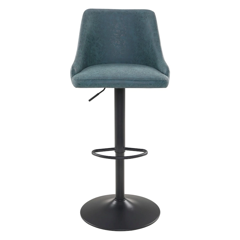 Sylmar Height Adjustable Stool in Faux Leather