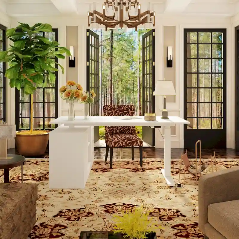 Ultimate Home Office Desk with Electric Lift Top Wrting Desk Working