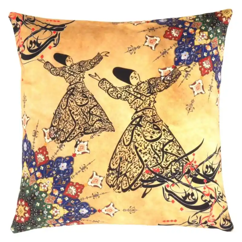 Pasargad velvet Throw Pillow 16  X 16  - 1' x 1'