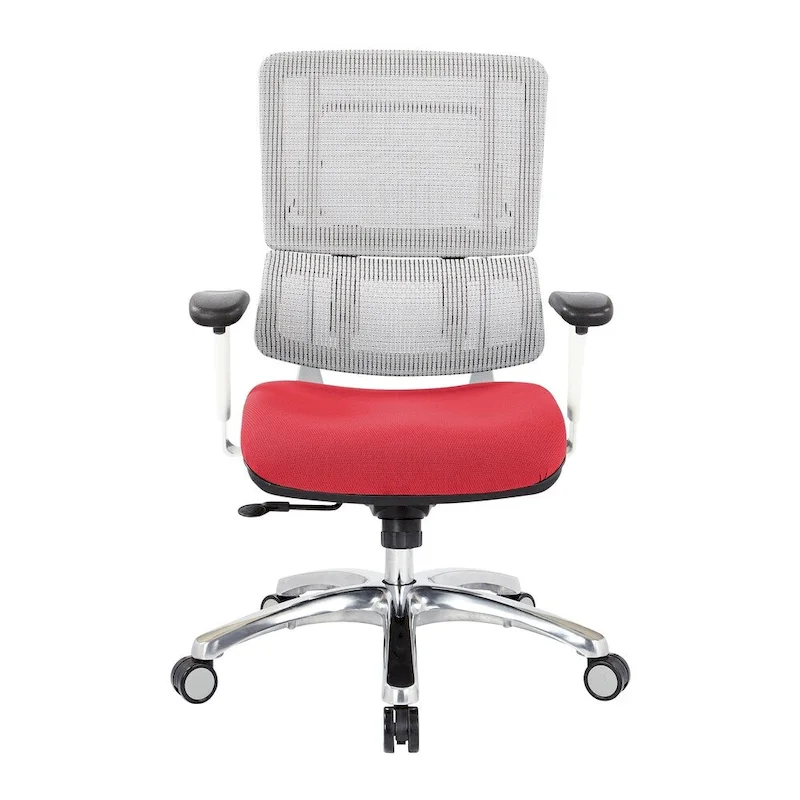 Breathable Mesh Chair with Custom Fabric Seat