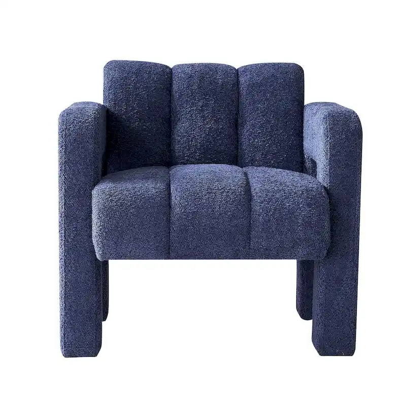 31.10 Wide Boucle Upholstered Accent Chair