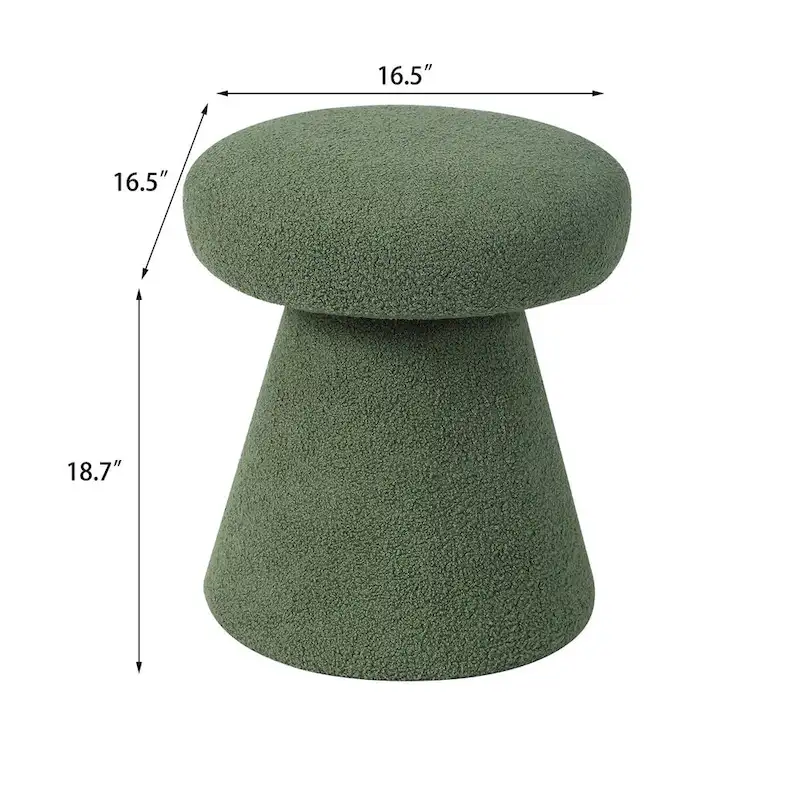 Mushroom Ottoman Large Soft Foot Stool