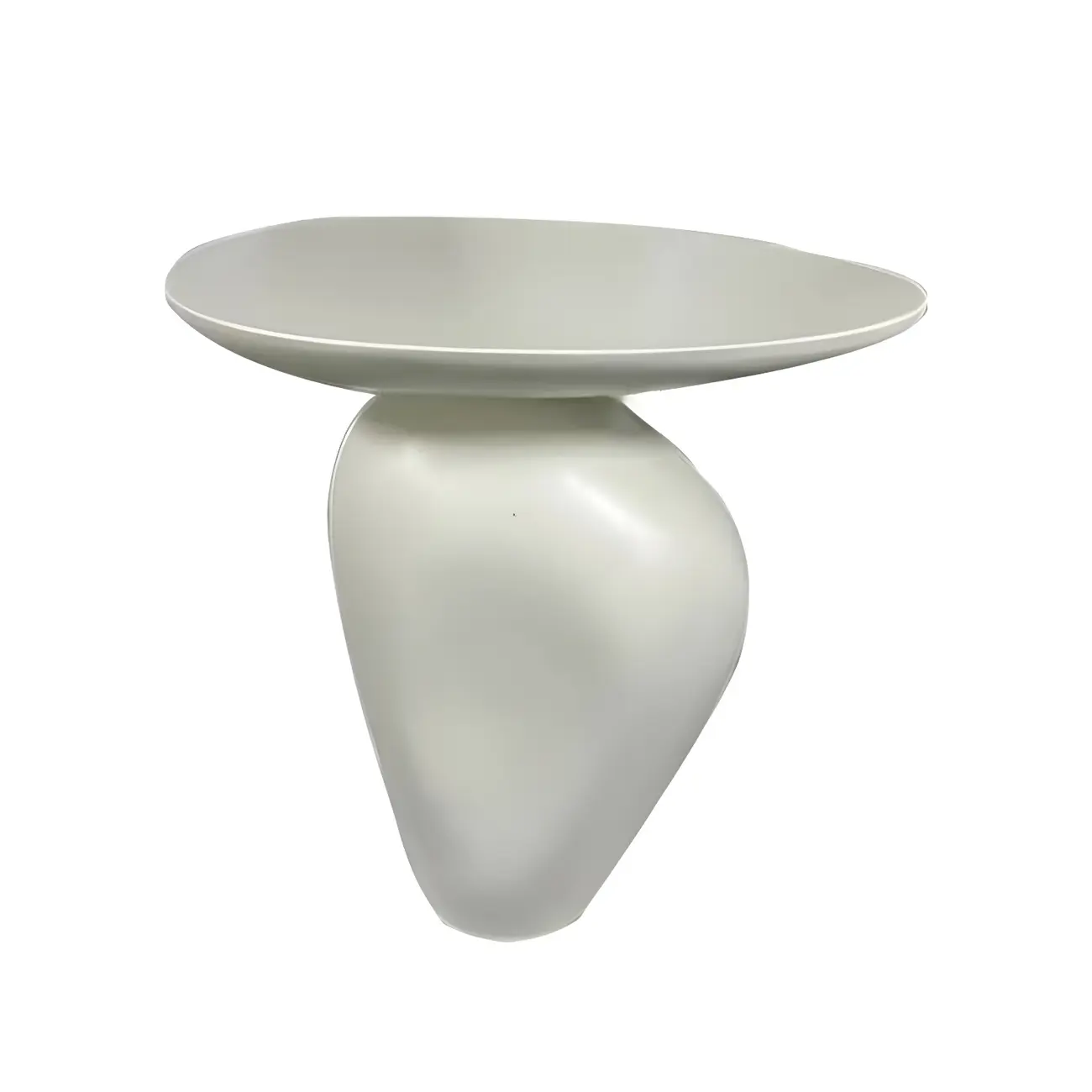 Modern Black End Side Table with Steel Base