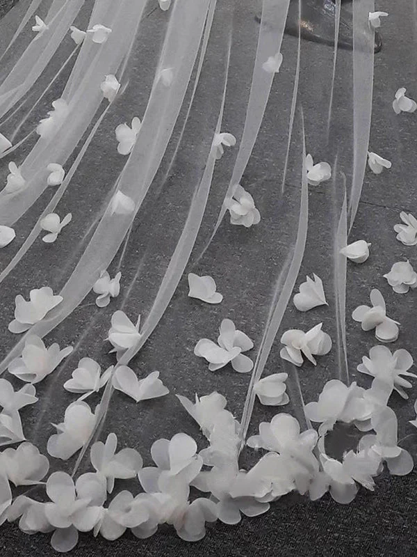 Exquise 3D Flower Lace Cathedral Veil Bridal Veil Wedding Veil