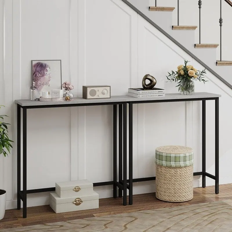 Narrow Console Table – Slim Entryway Table for Hallway, Bedroom, Living Room or Foyer