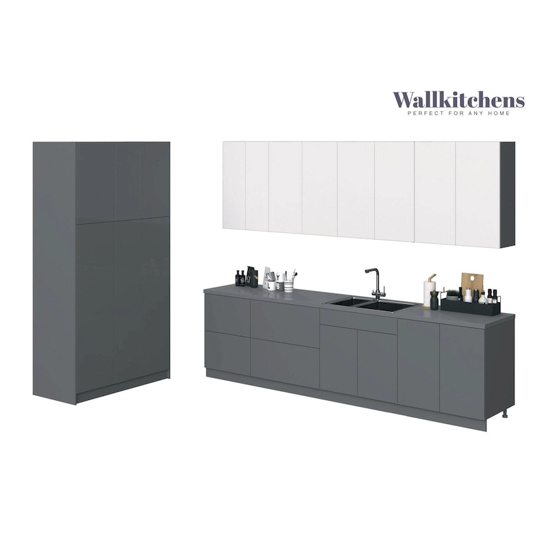 Kitchen Oasis Collection Gray Color Base Size 10Ft Wide - 123x50