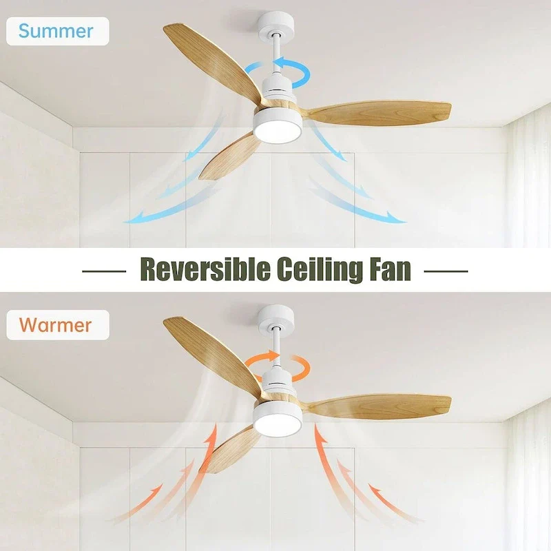 52  Low Profile Ceiling Fan with Light and Remote Control