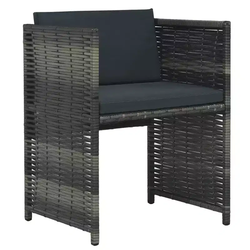 vidaXL Garden Dining Set Grey and anthracite