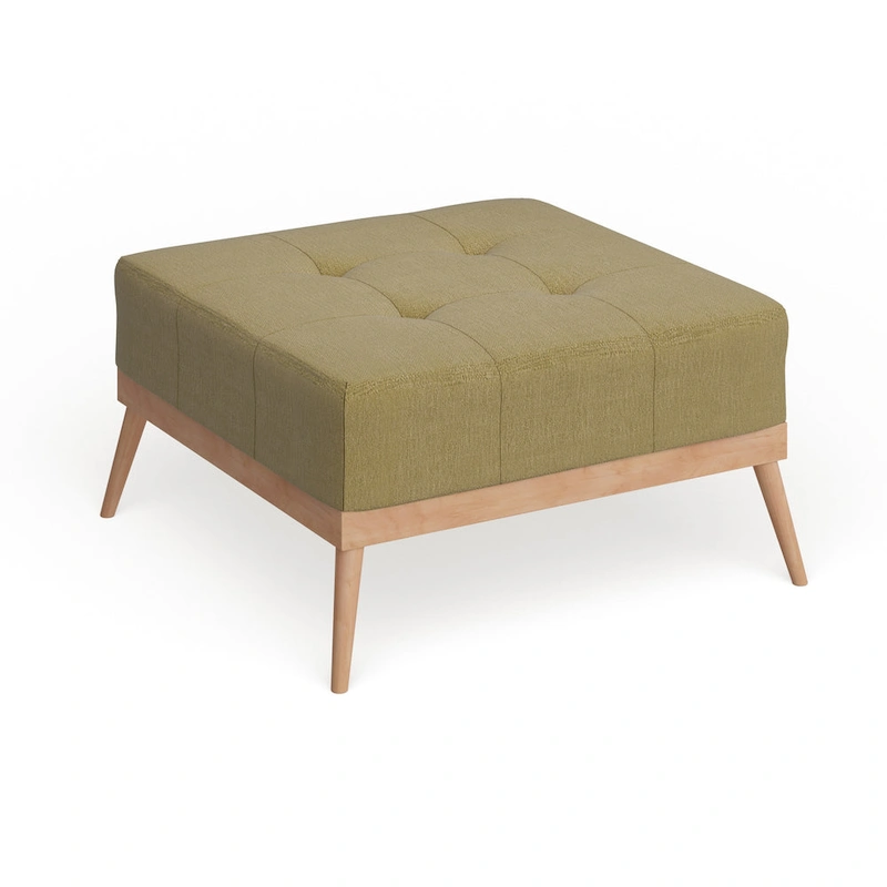 Christopher Knight Home Carson Lund Mid-century Tufted Fabric Square Ottoman Table
