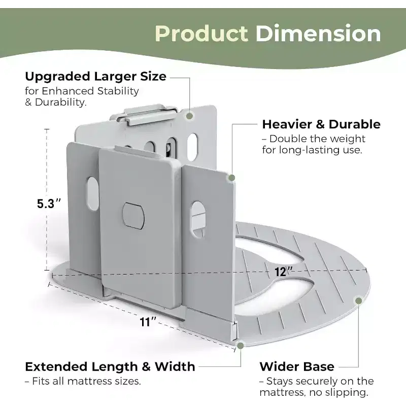 Faunna Bed Lock Sheet Holders, Upgrade Straps Keep Sheets Firm & Tight, Fitted Sheet Clips for Corners, Easy One-Time Installation, Grey