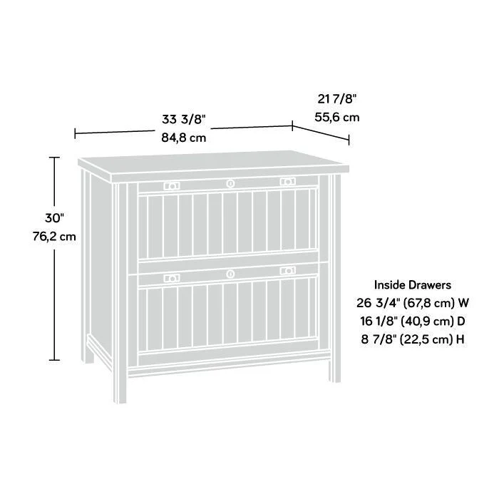 Sauder Costa Collection Lateral File Cabinet