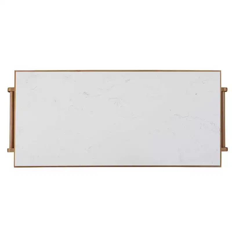 Acme Furniture Grovaam Kitchen Island Marble Top/Natural Finish