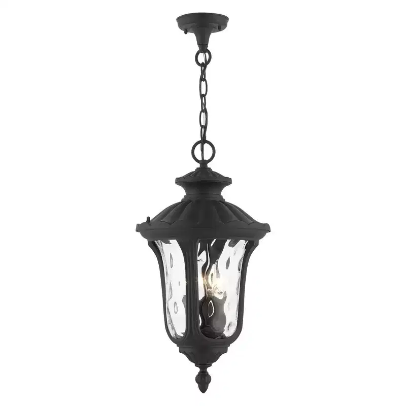 Livex Lighting Oxford 3 - Light Pendant in Textured Black