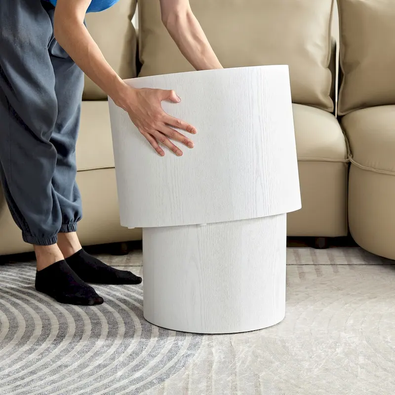 Veneer side table coffee table set of 2