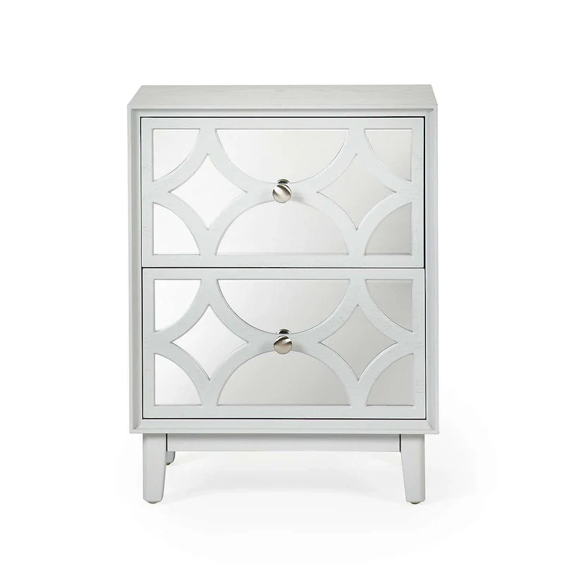 Mirror Front Nightstand with Drawer – 2-Drawer / 3-Drawer